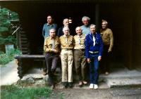 Participans of the first instructor woodcraft school after 25 years, Říčany