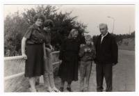 V. Rak's parents, children, and wife in Prague circa 1965