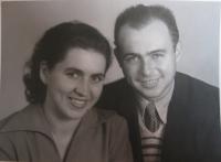 Jarmila Doležalová with her brother Vladimír Brichcín (after his return from prison)