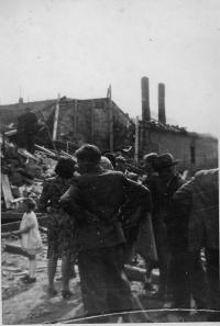 Plzeň po bombardování