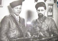 Partisan commanders of the 1st Czechoslovak Brigade of Jan Žižka (D. B. Murzin and Red Army captain Ivan Štěpanov)