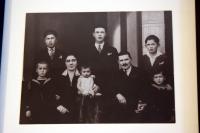 Photograph of his parents and siblings, 1929
