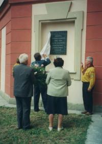 Unveil of plague in Zámrsk