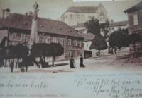 Upper square in Šternberk in 1904