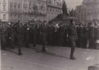 Military oath of the Prague garrison, Old Town Square in Prague, ca 1972