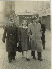 With Jindřich Sobotka and his wife in Prague