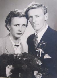 Gertruda Polčáková with her first husband