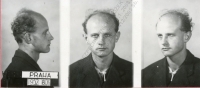 Jiří Pilka in detention pending trial, 1952