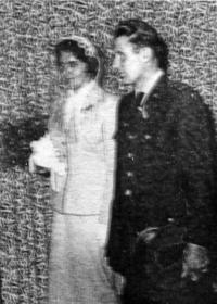 Wedding of  Jaroslav Drozen-Šotek and Hana Janďourková, November 7, 1959