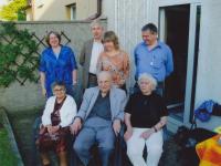 Miloš Lokajíček with his children and Mrs Jiřina Hošková (the wife of Mr Hošek), 2006