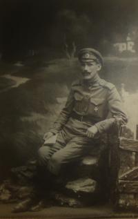 Tatínek Josef Vyletěl, účastník bitvy u Zborova (1917)