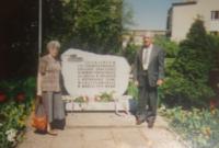 With his wife in the town Žory