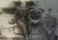 Photo made after the war, Josef Vyletěl on the left