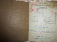 Army papers of grandfather Karol Tomaniec