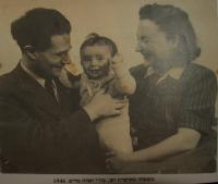 with husband and son - 1946