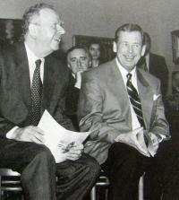 Milan Uhde and Václav Havel, 1994
