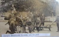 Uncle Bedřich Frank in the army in the times of the First Republic