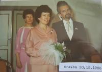 Bohumil Robeš's wedding in 1986