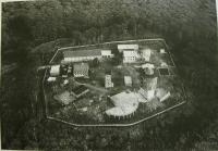 Cerchov viewed from a helicopter (after 1990)