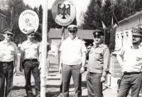 Opening of state boarders - 1990 - Mr. Plšek 2nd from the right