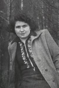 His wife Růžena Bartůňková (Havlová) in the 1950s