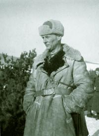 The witness’s father Alfréd Ressel at Dukla Pass