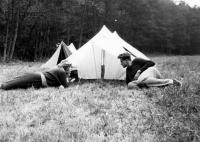 Scout summer camp in 1956