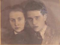 Her father Adam Parfenyuk with his sister