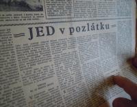 Newspaper article on the trial of Miloš Rataj and his group