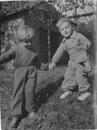Jan Ruml with his cousin