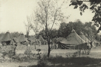 American camp in Borský park 1945