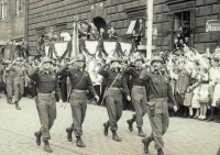 Second battalion Rangers, Plzeň square