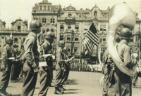 Parade, Plzeň square 1945