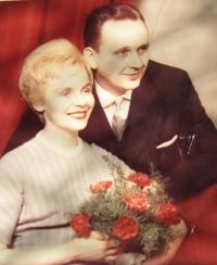 Wedding photo from 1962. Zdeněk and Zdeňka Růžička