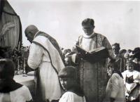 Vicar František Štverák celebrating a field mass