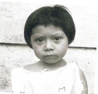 Indiánská yucatecká holčička