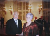 Ludmila Hermanová with President Václav Klaus