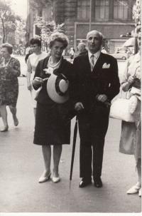 Zsuzsanna Gyenes's parents in the late sixties