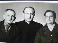 V. Zeman with his parents
