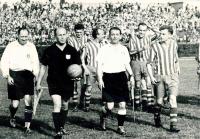 Match of deaf footbal players in Prague (Czechoslovakia x Yugoslavia 2:1)