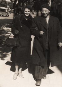 Dita and Ota Kraus, Tel Aviv 1955
