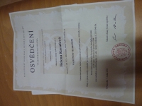 Veteran certificate