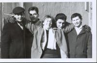 Jewish friends in Dunajská Streda - 1963