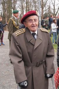 Colonel Jaroslav Piskáček during the Veteran Day