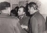 With Soviet soldiers, 1969
