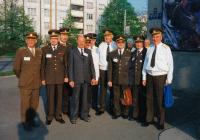 With general Procházka (in the middle in shirt), Pilsen 1995