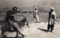 Jan Jeník on a donkey in Afghanistan - around 1961