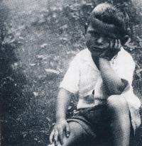 Jiří Anderle as a boy lost in thought