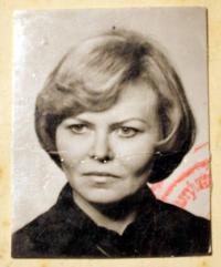 Miloslava Žáková in 60s