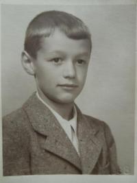 Dalibor Coufal as an eight-year-old boy